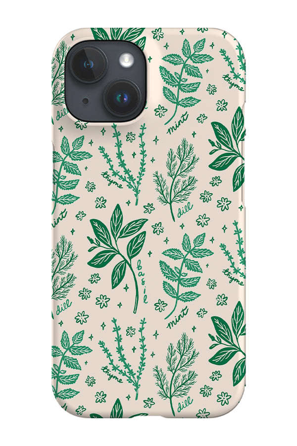 Summer Herbs by Kayla Ann Phone Case (Beige Green) | Harper & Blake