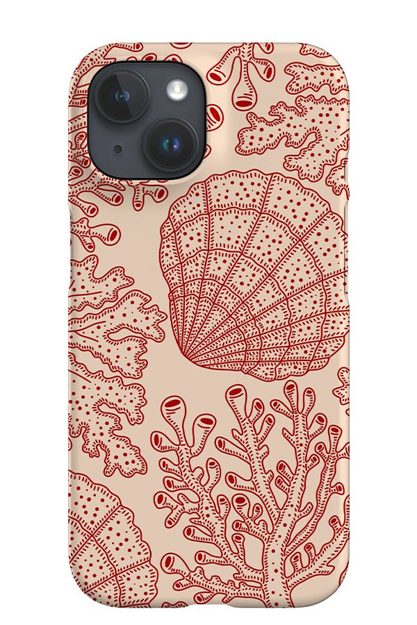 Large Coral Reef iPhone Phone Case (Red) | Harper & Blake