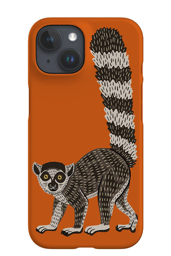 Lemur iPhone Phone Case (Orange) | Harper & Blake