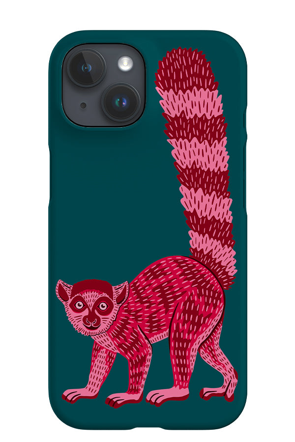 Lemur iPhone Phone Case (Teal) | Harper & Blake
