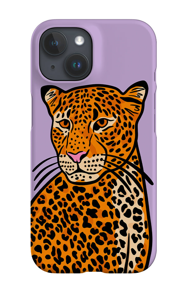 Leopard Up-Close iPhone Phone Case (Lilac) | Harper & Blake