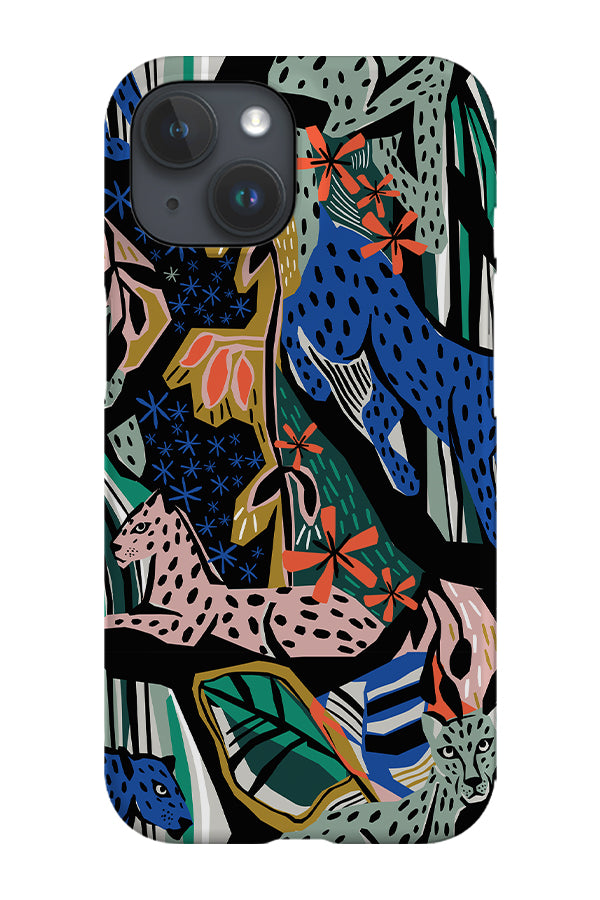 Leopards by Pip&Lo Masha Volnova Phone Case (Green) | Harper & Blake