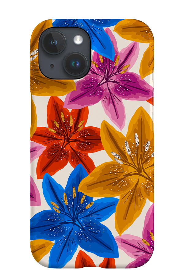 Lily Scatter iPhone Phone Case (Bright) | Harper & Blake