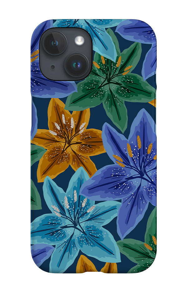 Lily Scatter iPhone Phone Case (Navy Multi) | Harper & Blake
