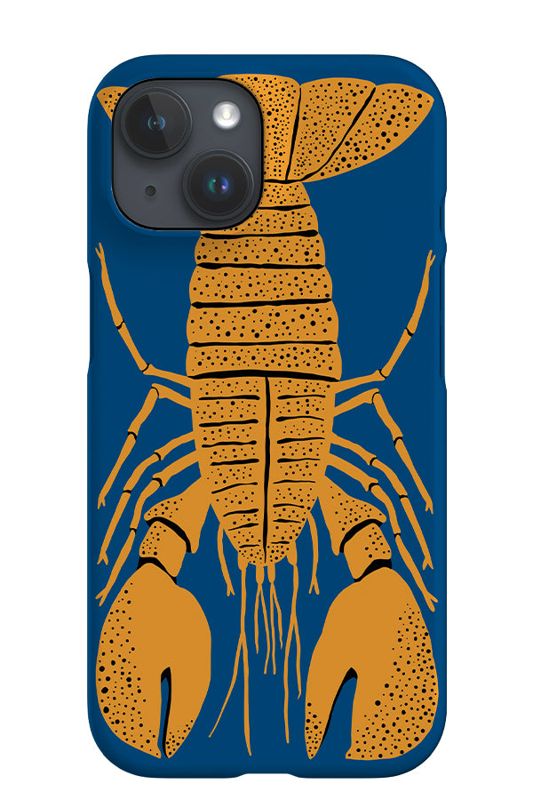 Lobster Placement iPhone Phone Case (Blue Yellow) | Harper & Blake