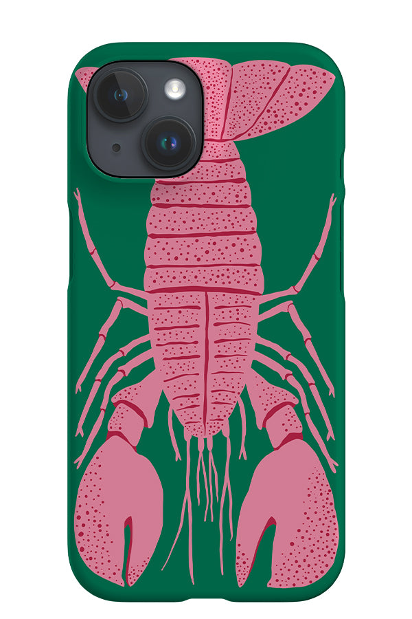 Lobster Placement iPhone Phone Case (Green Pink) | Harper & Blake