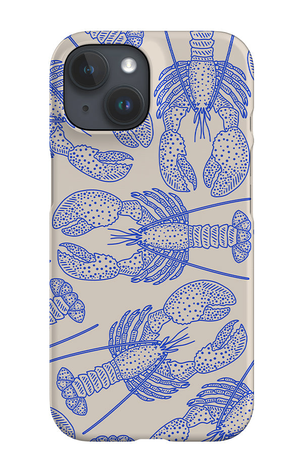 Lobster Scatter iPhone Phone Case (Blue & White) | Harper & Blake