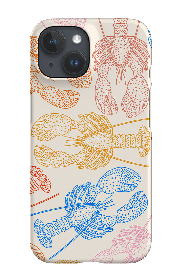 Lobster Scatter iPhone Phone Case (Bright) | Harper & Blake