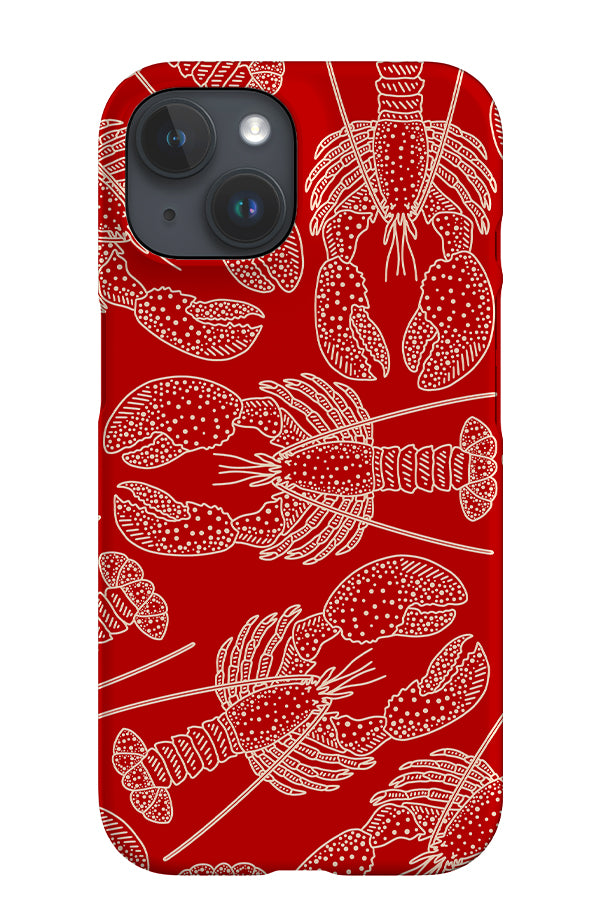 Lobster Scatter iPhone Phone Case (Red) | Harper & Blake