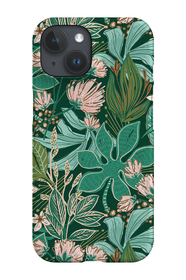 Lush Leaves by Fineapple Pair Phone Case (Green) | Harper & Blake