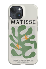 Matisse Pastel Typography By Ayeyokp Phone Case (Beige Green)
