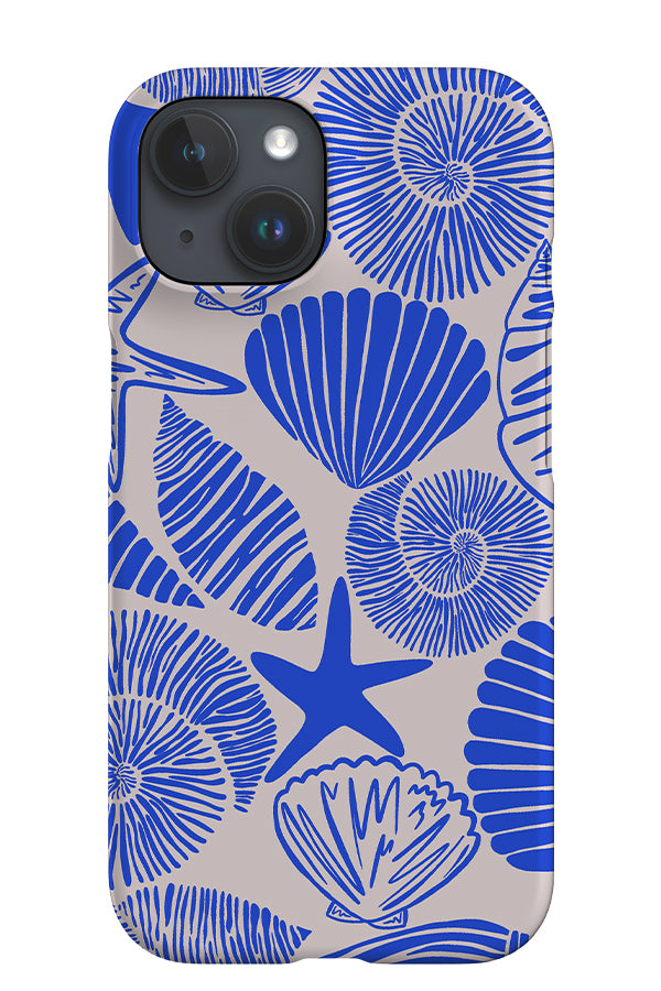Mix Shell Scatter iPhone Phone Case (Off-White Blue) | Harper & Blake