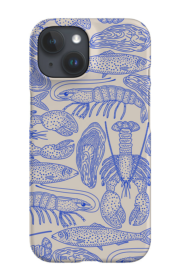 Mixed Ocean Creatures iPhone Phone Case (Off-White) | Harper & Blake