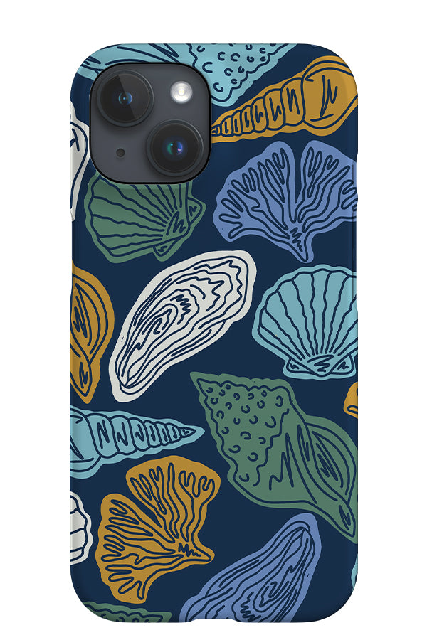 Mixed Shell iPhone Phone Case (Navy Multi) | Harper & Blake