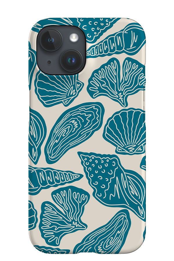 Mixed Shell iPhone Phone Case (Beige Blue) | Harper & Blake