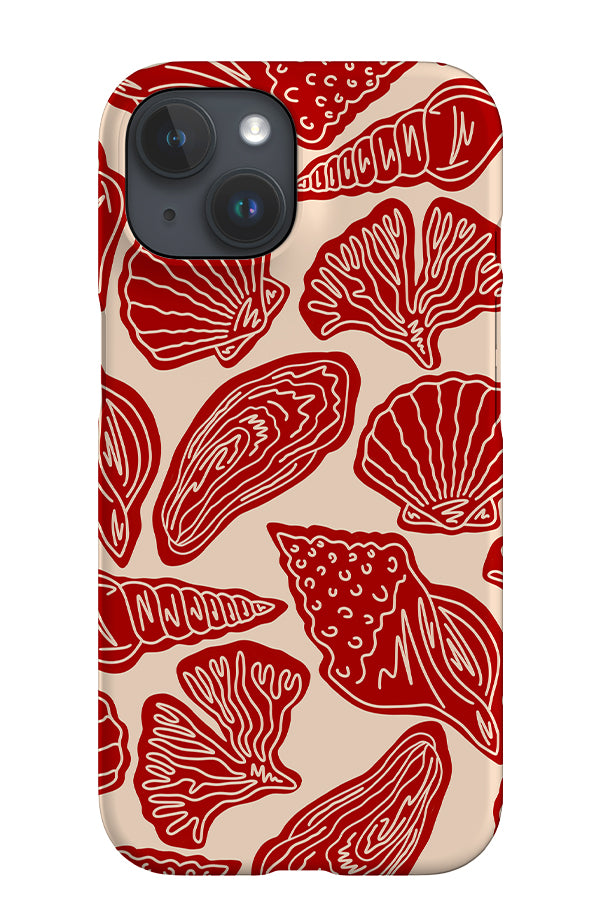 Mixed Shell iPhone Phone Case (Red) | Harper & Blake