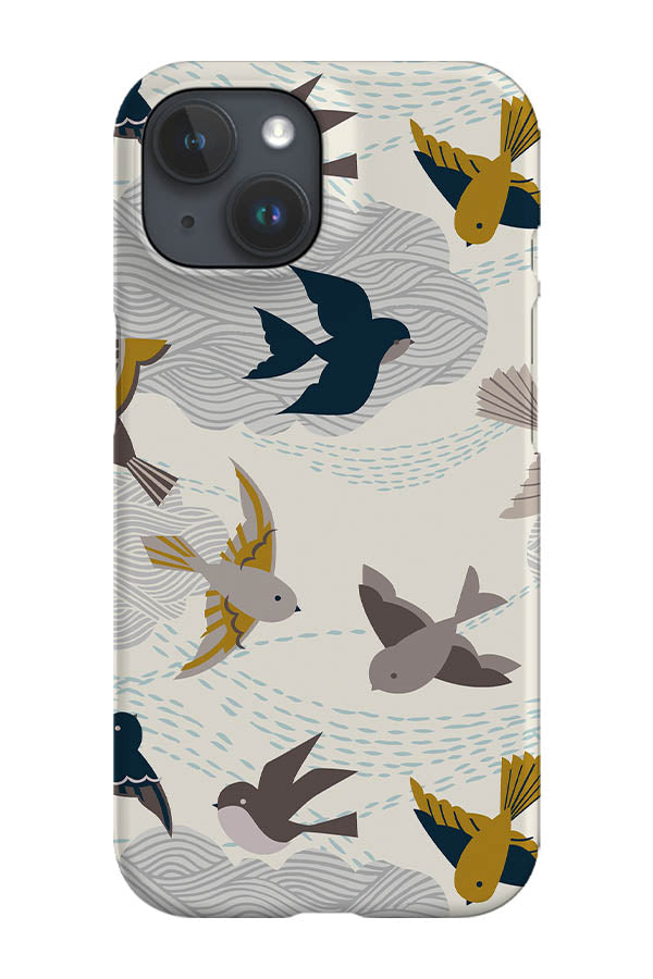 Modern Birds by Cecilia Mok Phone Case (Grey)