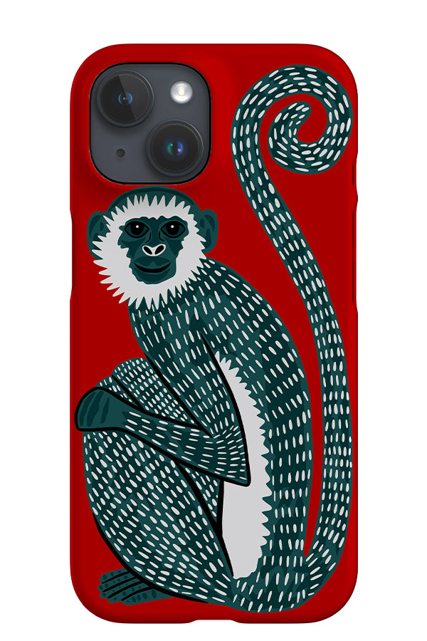 Monkey iPhone Phone Case (Red) | Harper & Blake