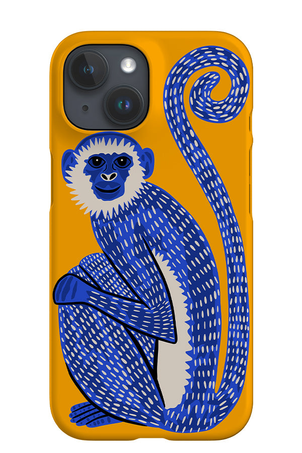 Monkey iPhone Phone Case (Yellow & Blue) | Harper & Blake
