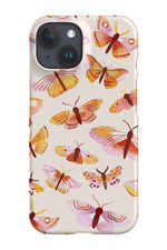Moth Sunshine by Tati Abaurre Phone Case (Beige)