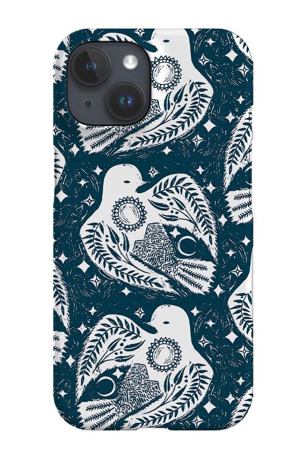 Mountain Birds by Cecilia Mok Phone Case (Blue) | Harper & Blake