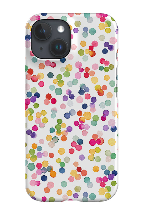 Multicolour Geometric Confetti Dots By Ninola Design Phone Case (Colourful) | Harper & Blake