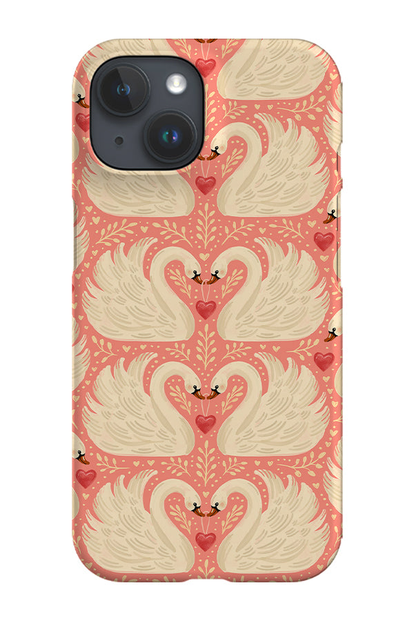 My Swan and Only Valentine By Rebecca Elfast Phone Case (Pink)
