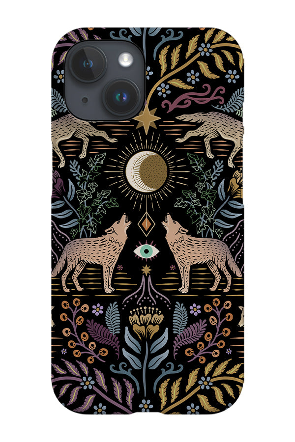 Mystical Grey Wolves by Misentangledvision Phone Case (Black) | Harper & Blake