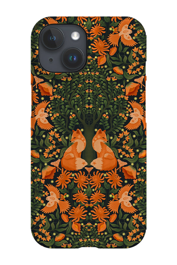 Night Forest by Delively Dewi Phone Case (Green)
