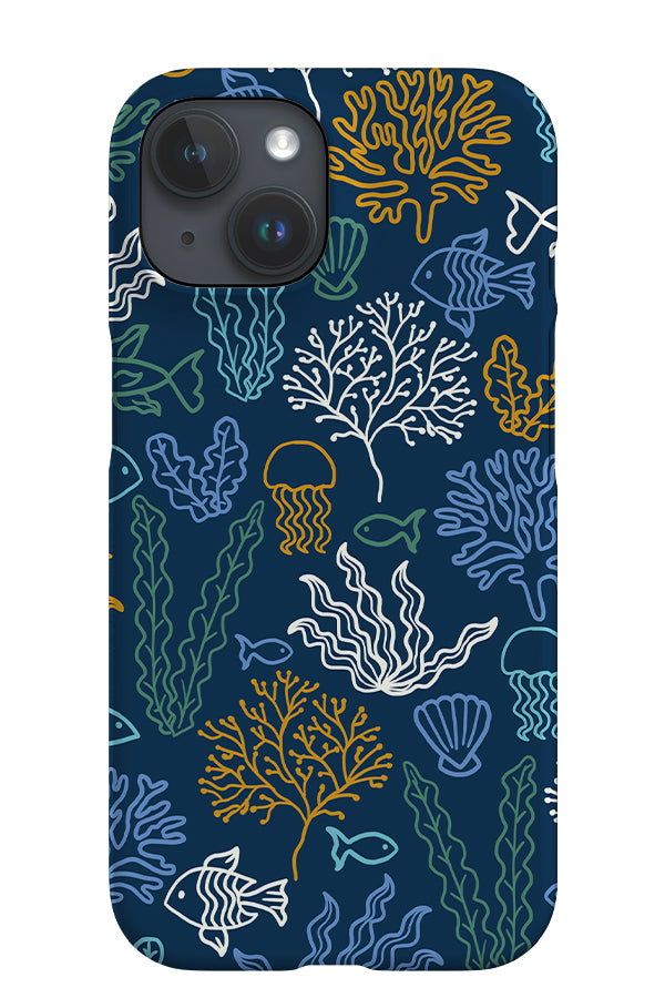 Ocean Coral Reef iPhone Phone Case (Navy) | Harper & Blake