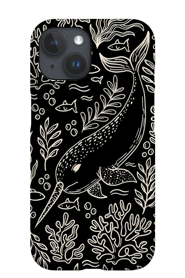 Narwhal iPhone Phone Case (Black) | Harper & Blake