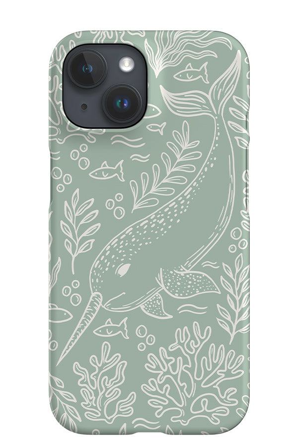 Narwhal iPhone Phone Case (Mint) | Harper & Blake