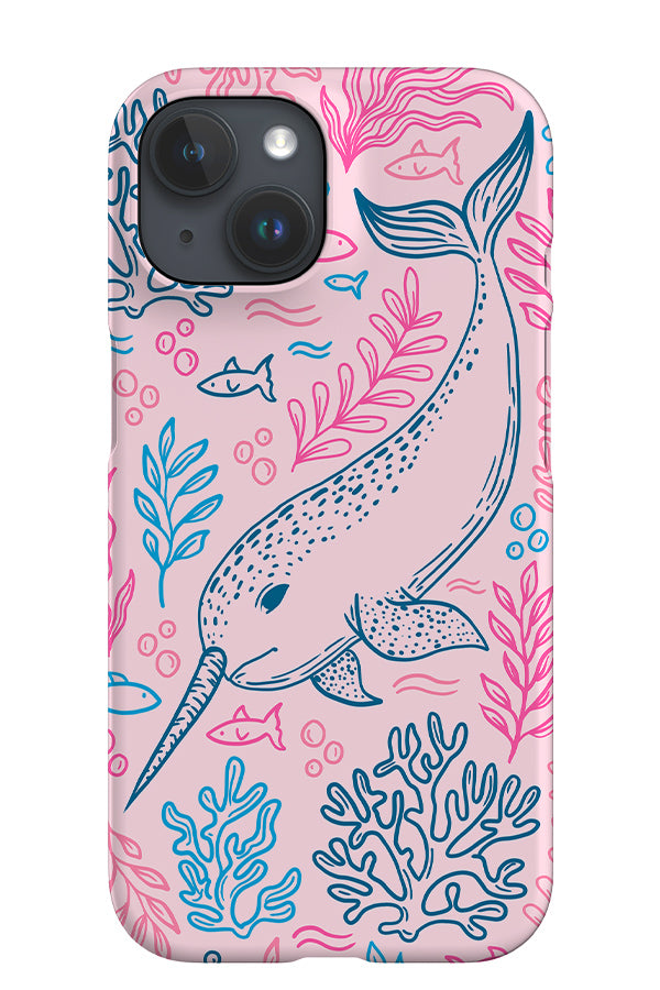 Narwhal iPhone Phone Case (Pink Blue) | Harper & Blake