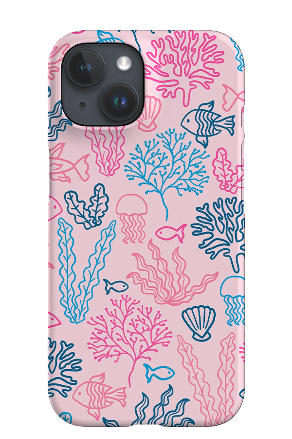 Ocean Coral Reef iPhone Phone Case (Pink Blue) | Harper & Blake