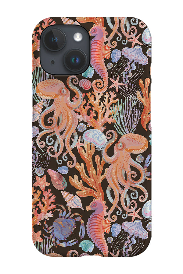 Ocean Life By Rebecca Elfast Phone Case (Black) | Harper & Blake