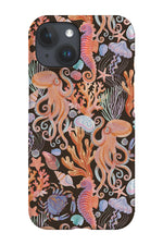 Ocean Life By Rebecca Elfast Phone Case (Black)