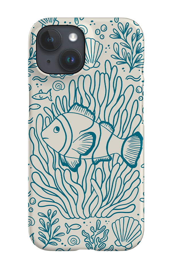 Clownfish iPhone Phone Case (Beige Blue) | Harper & Blake