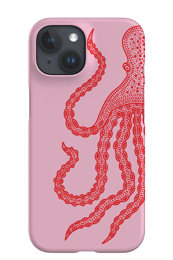 Octopus Placement iPhone Phone Case (Pink & Red) | Harper & Blake