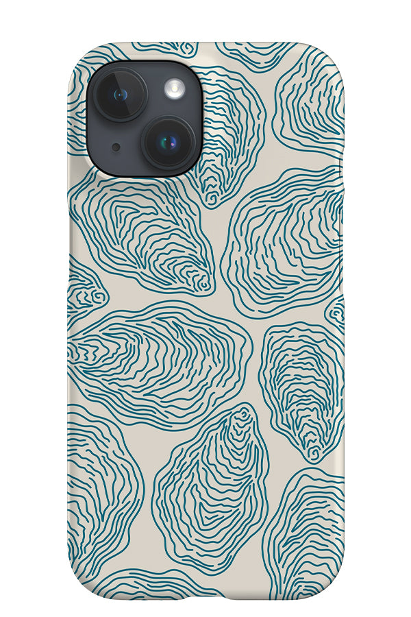 Oversized Oyster iPhone Phone Case (Beige Blue) | Harper & Blake