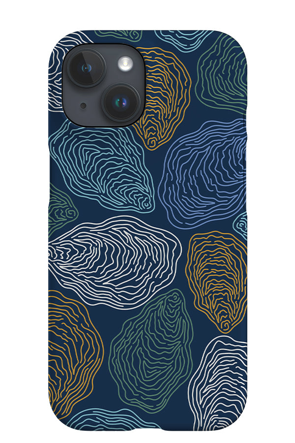 Oversized Oyster iPhone Phone Case (Navy Multi) | Harper & Blake