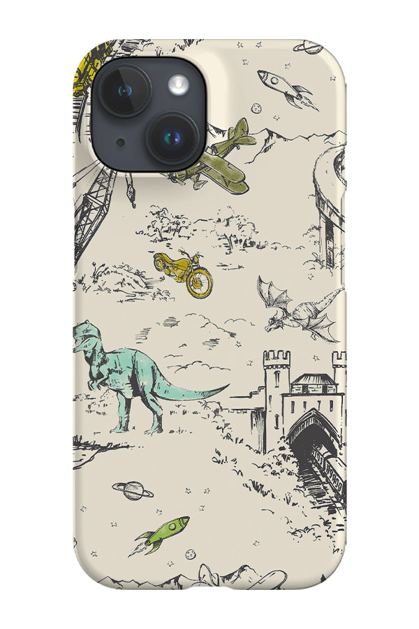 Adventure Toile by Patternstate Phone Case (Beige) | Harper & Blake