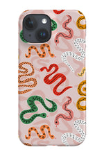 Patterned Snakes By Hannah Maria Phone Case (Pink)