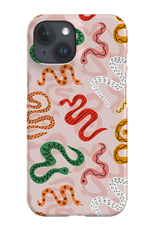 Patterned Snakes By Hannah Maria Phone Case (Pink) | Harper & Blake