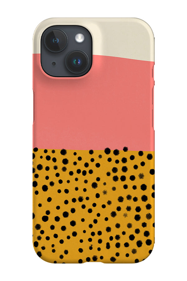 Peach Cheetah By Ayeyokp Phone Case (Pink)