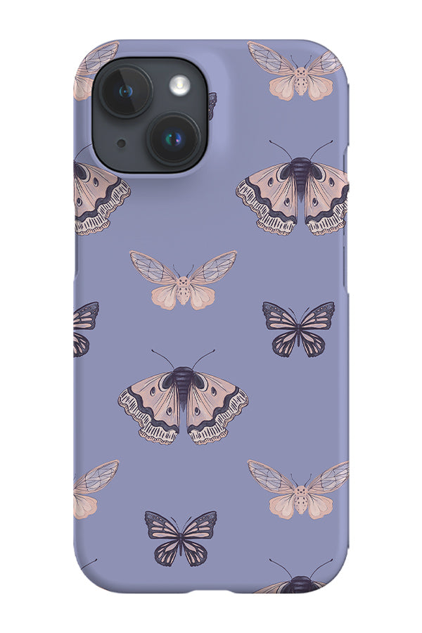 Periwinkle Moths by Becca Story Smith Phone Case (Lilac) | Harper & Blake