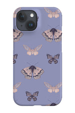Periwinkle Moths by Becca Story Smith Phone Case (Lilac)