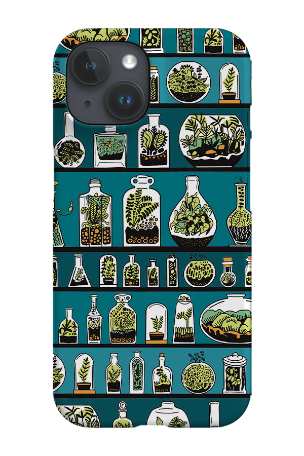 Terrarium Bottles by Freya's Prints Phone Case (Green)