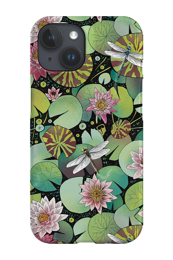 Waterlily Pond by Freya's Prints Phone Case (Green)