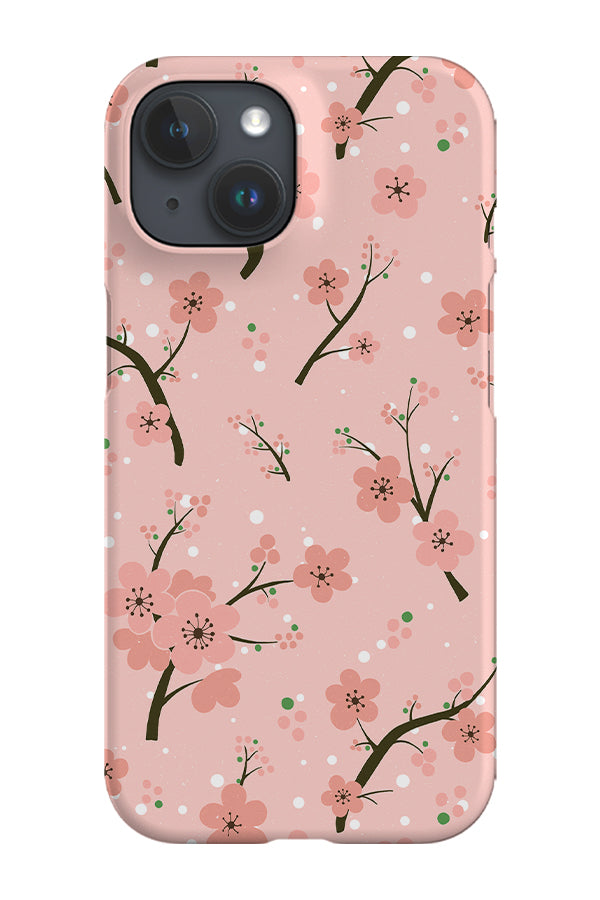 Pink Cherry Blossom By Hannah Maria Phone Case (Pink) | Harper & Blake