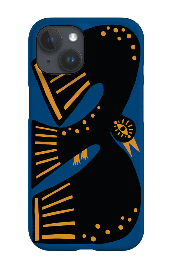 Placement Bird iPhone Phone Case (Blue) | Harper & Blake